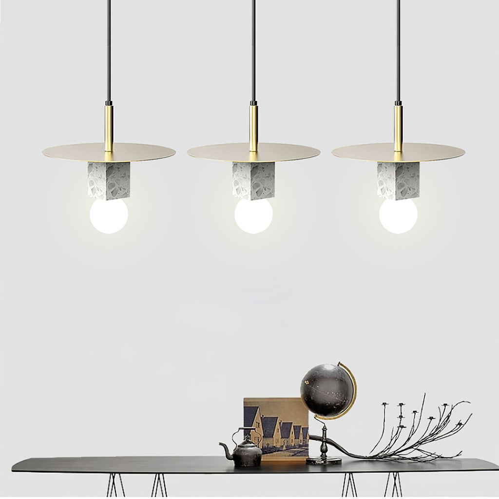 Stone Square Pendant Lamp