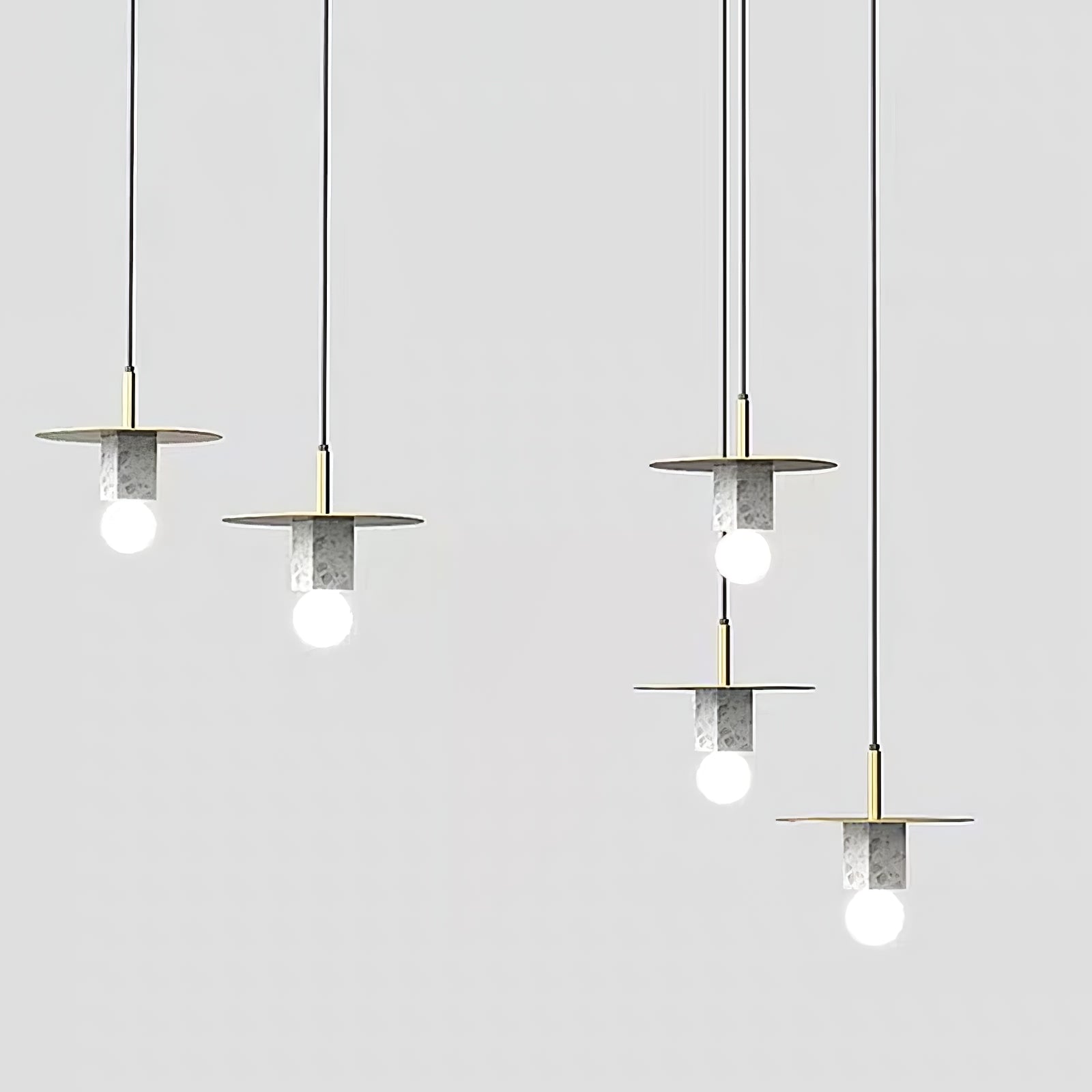 Stone Square Pendant Lamp