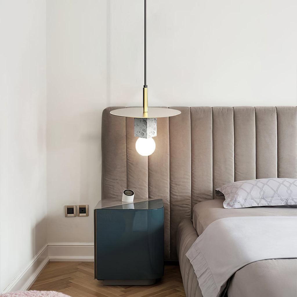 Stone Square Pendant Lamp