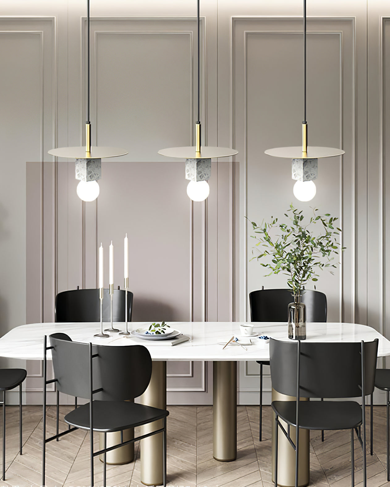 Stone Square Pendant Lamp