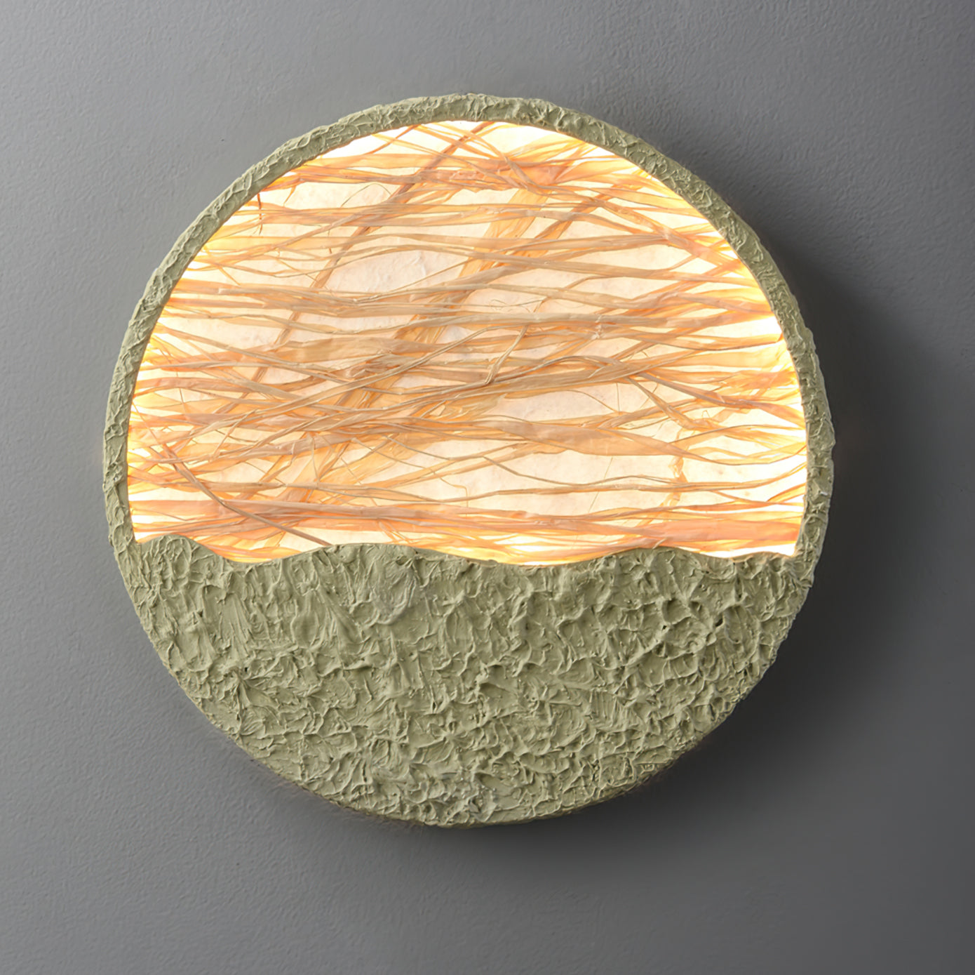 Straw Green Wall Sconce