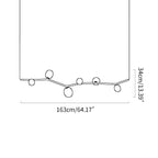 Nordic Creative Tree Branch Glass Chandelier