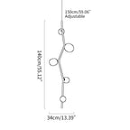 Nordic Creative Tree Branch Glass Chandelier