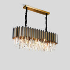 Modern Black Gold Luxury Crystal Chandelier