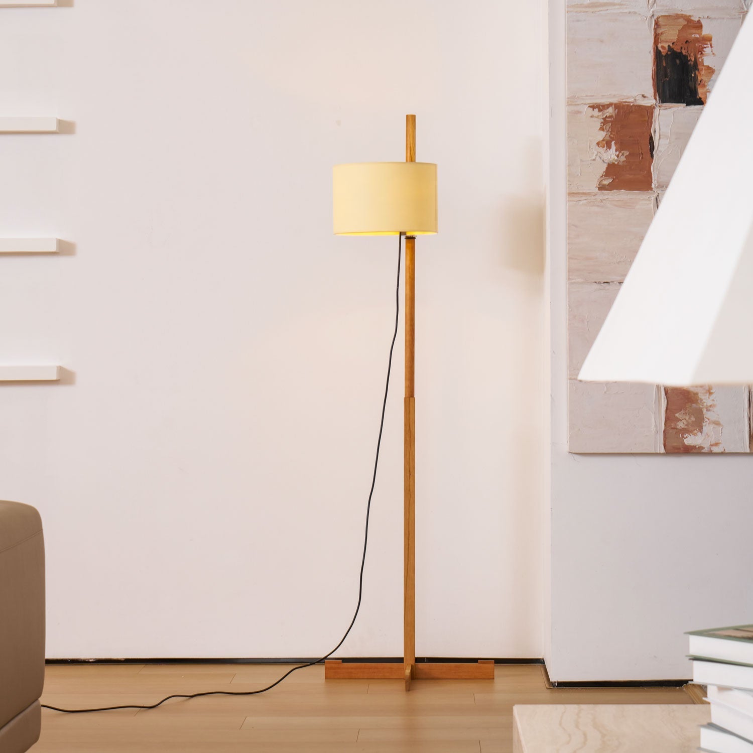 Wood Tmm Floor Lamp
