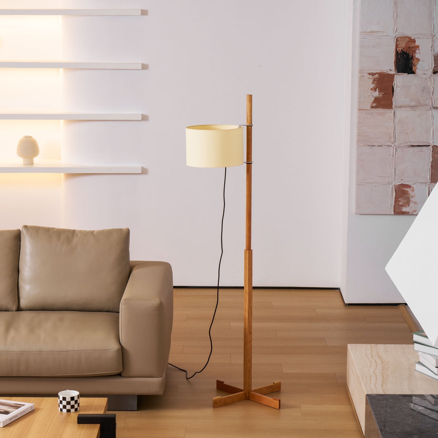 Wood Tmm Floor Lamp