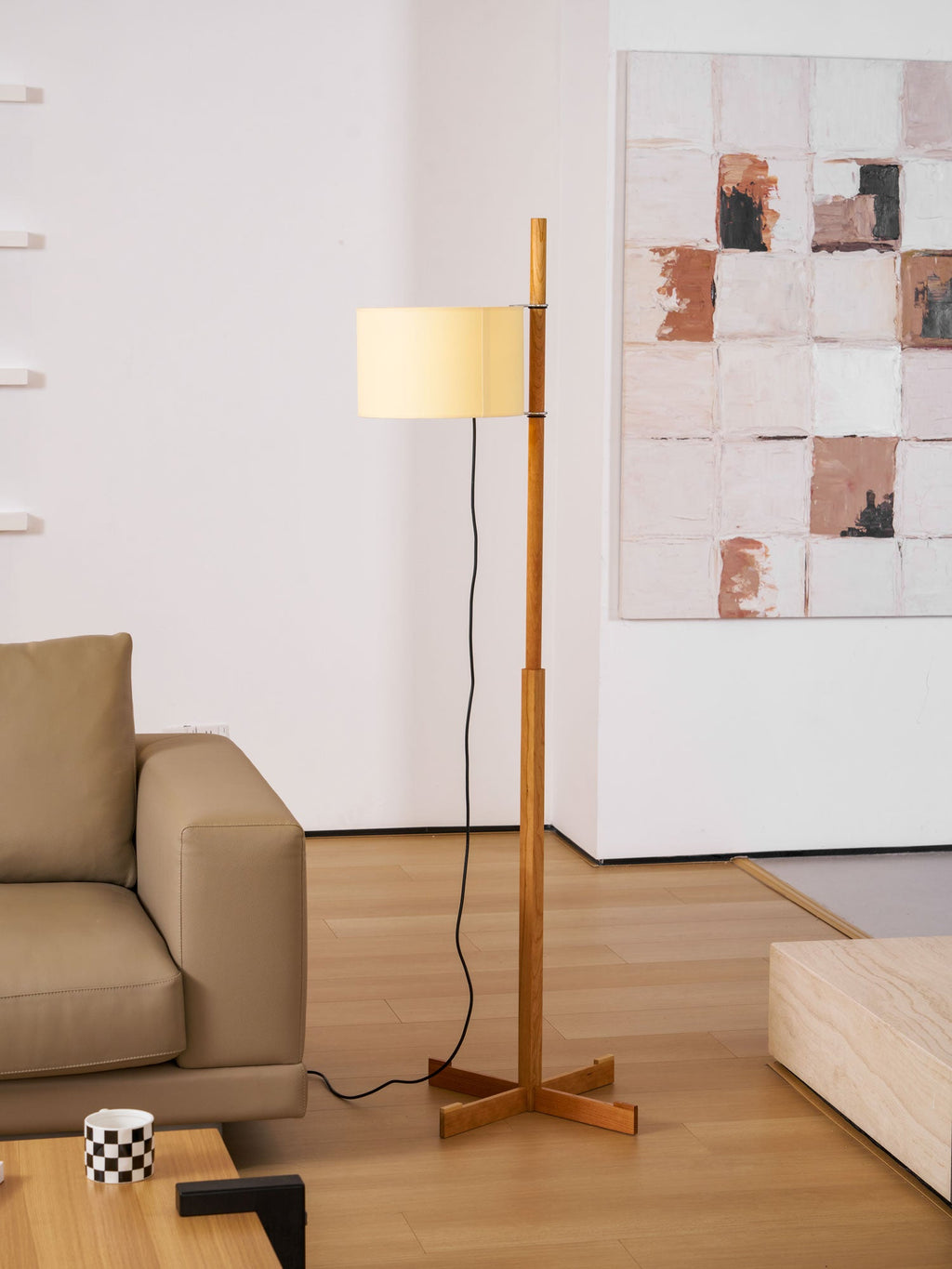 Wood Tmm Floor Lamp