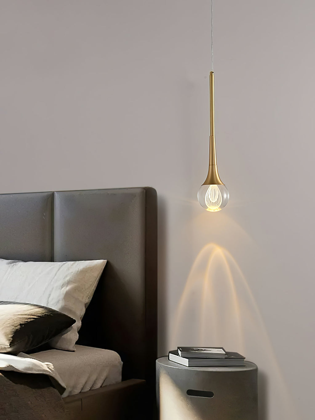 Teardrop Crystal Pendant Light