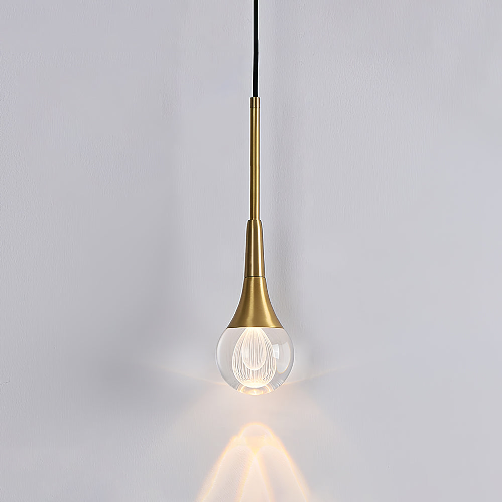 Teardrop Crystal Pendant Light
