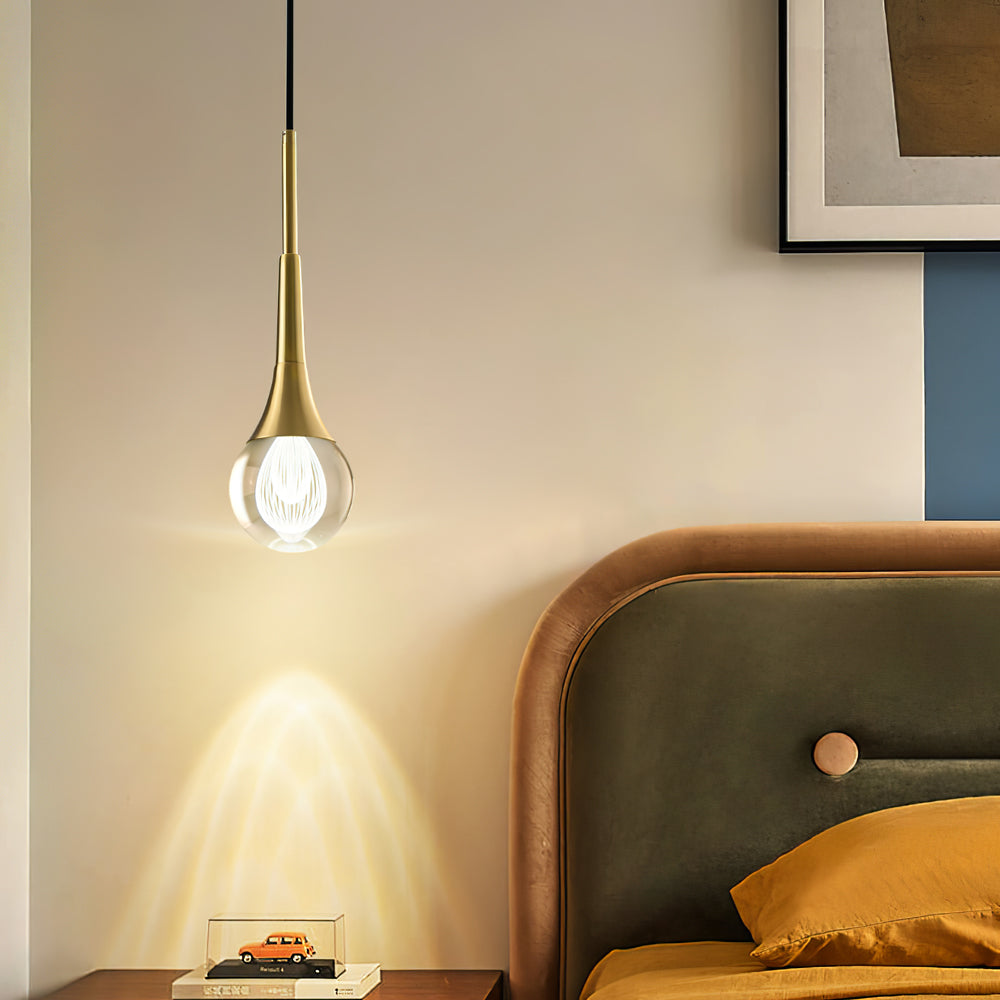 Teardrop Crystal Pendant Light