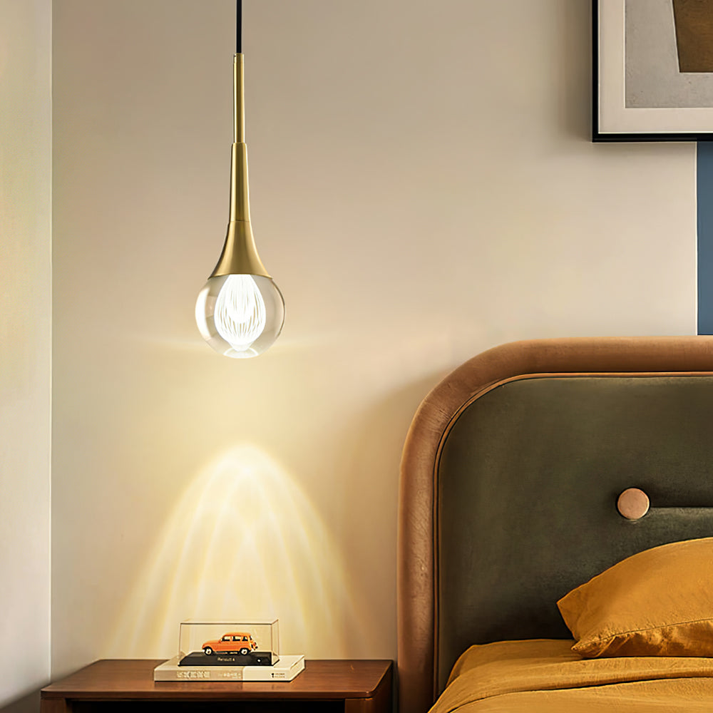 Teardrop Crystal Pendant Light