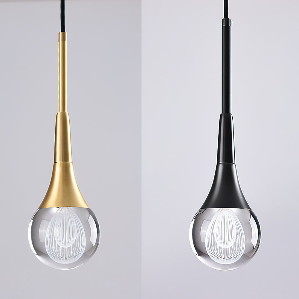 Teardrop Crystal Pendant Light