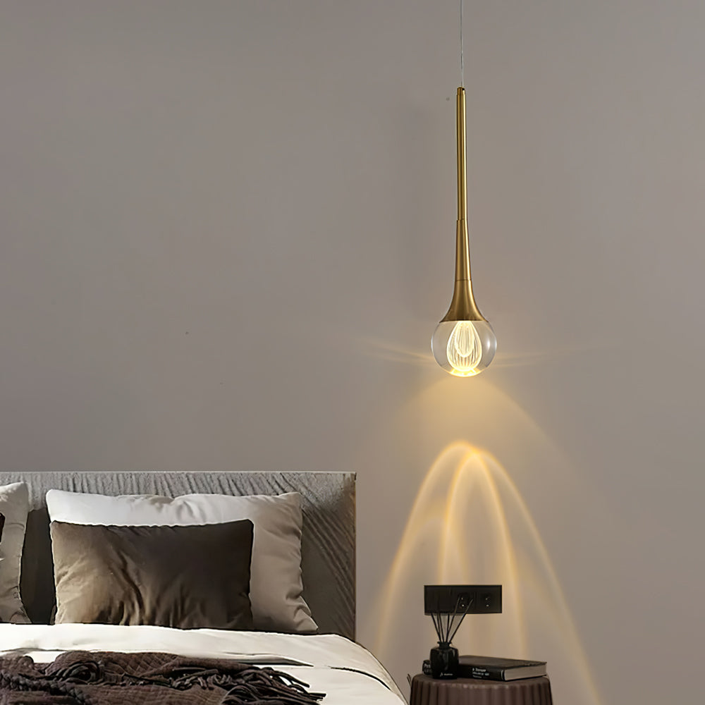 Teardrop Crystal Pendant Light