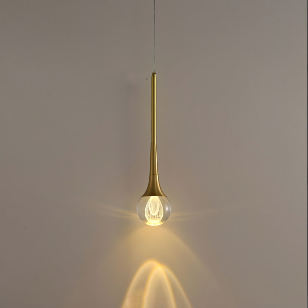 Teardrop Crystal Pendant Light