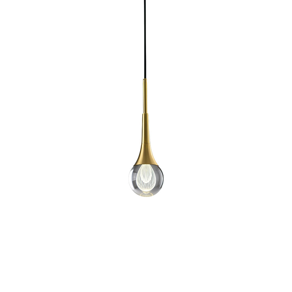 Teardrop Crystal Pendant Light