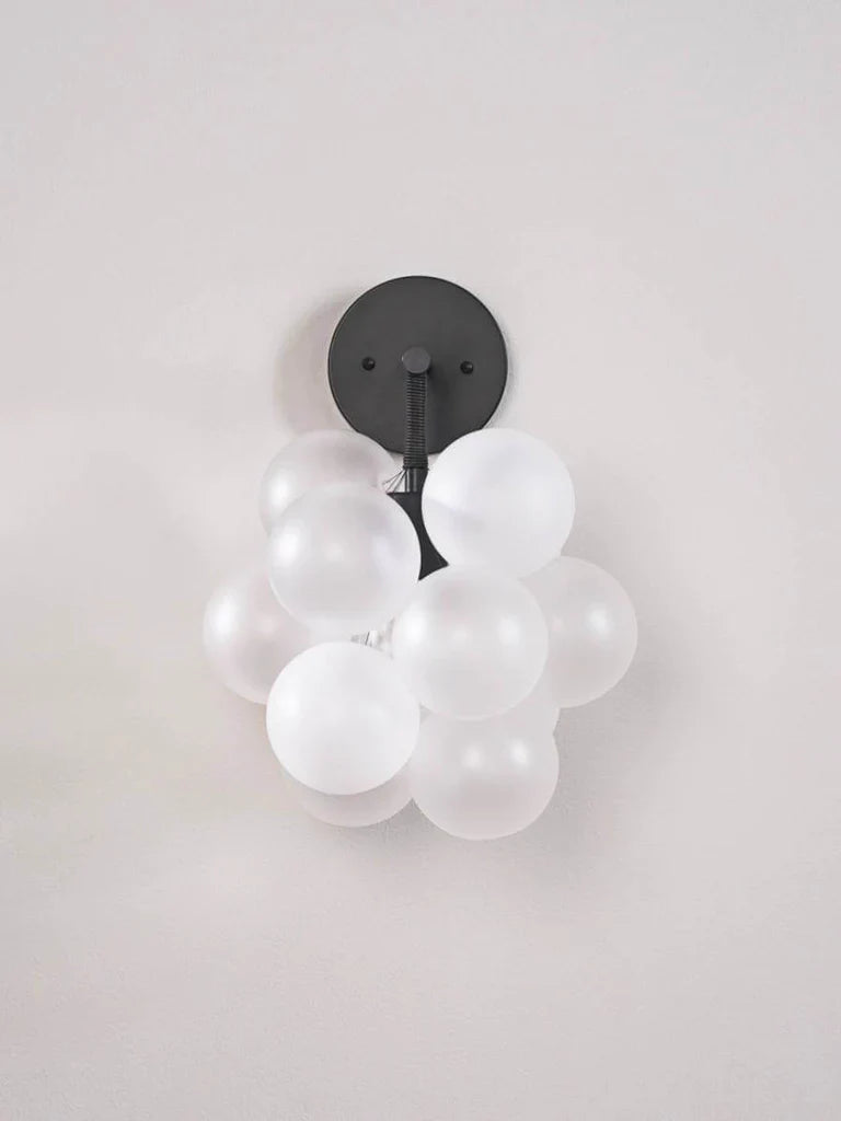 Glass Bubble Cloud Wall Sconce