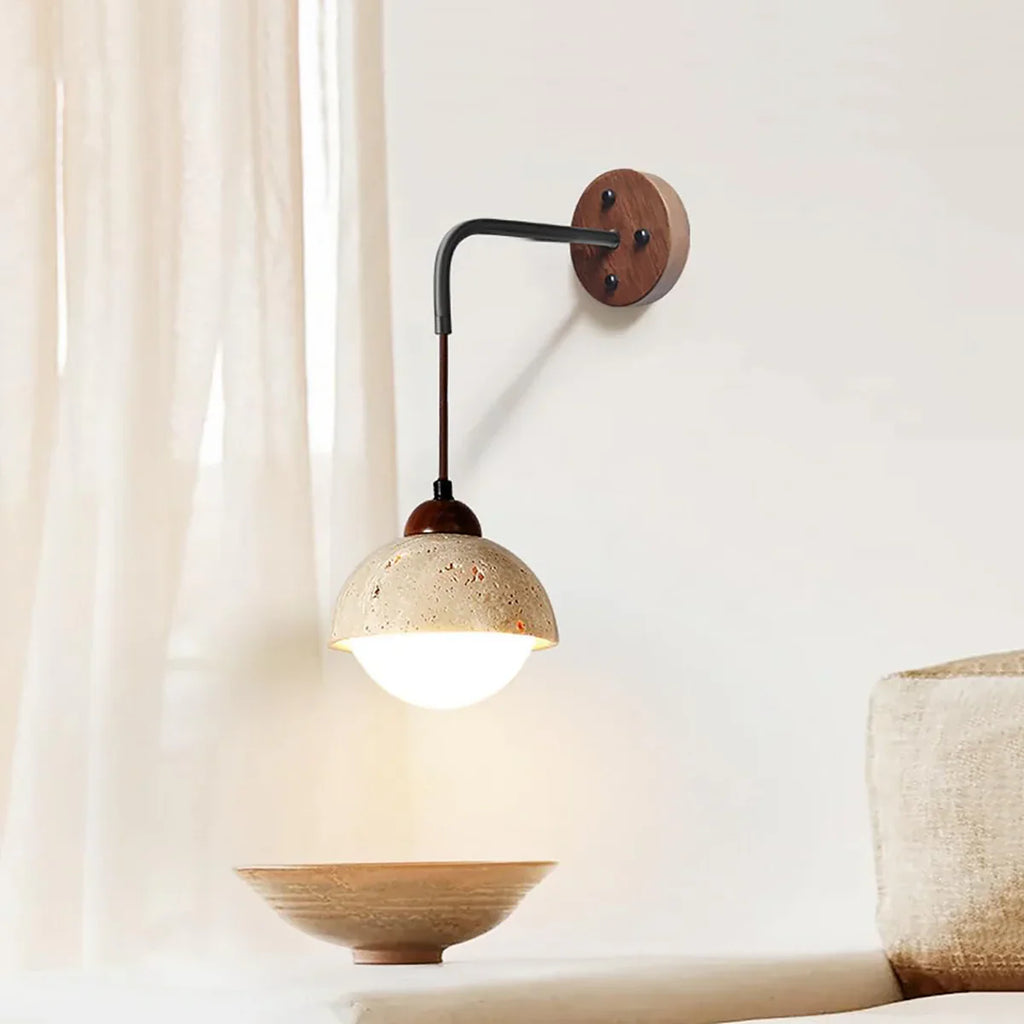 Tia Travertine Wall Lamp