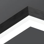 Modern Black Tiered Rectangular Chandelier