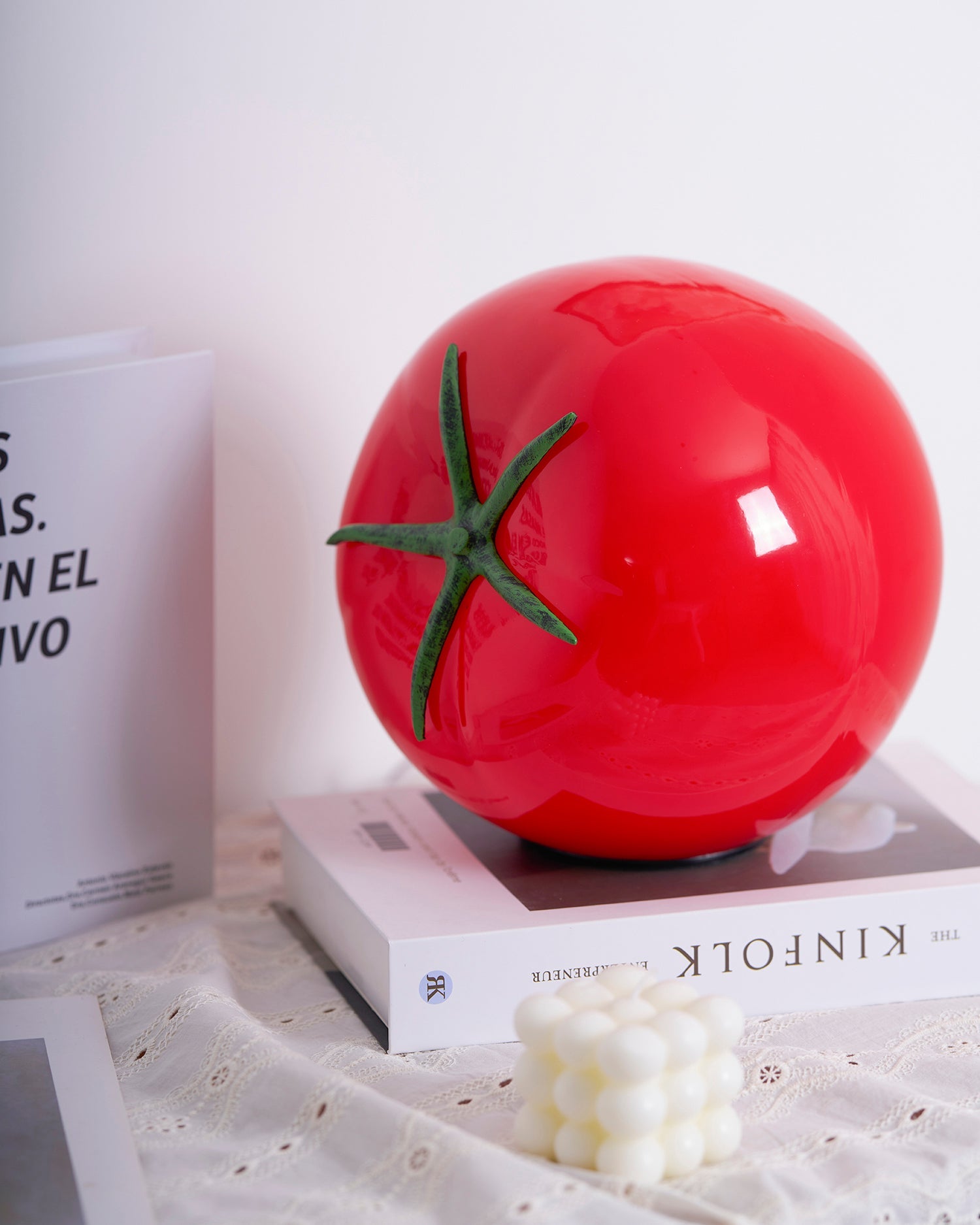 Tomato Glass Table Lamp