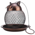 Vintage Cat Shaped Bird Feeder