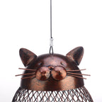 Vintage Cat Shaped Bird Feeder