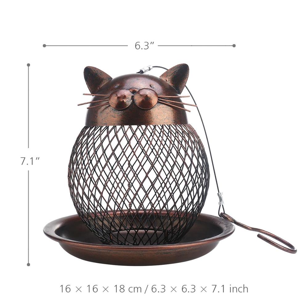 Vintage Cat Shaped Bird Feeder