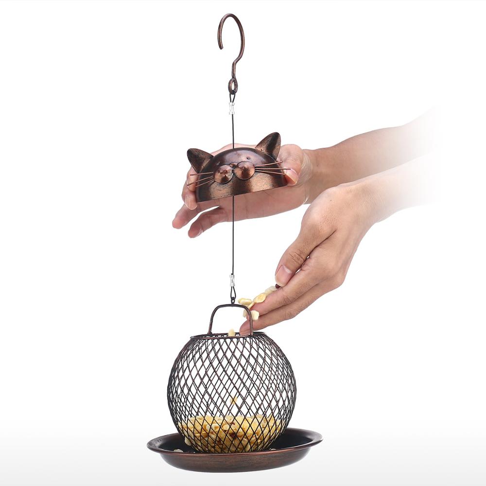 Vintage Cat Shaped Bird Feeder