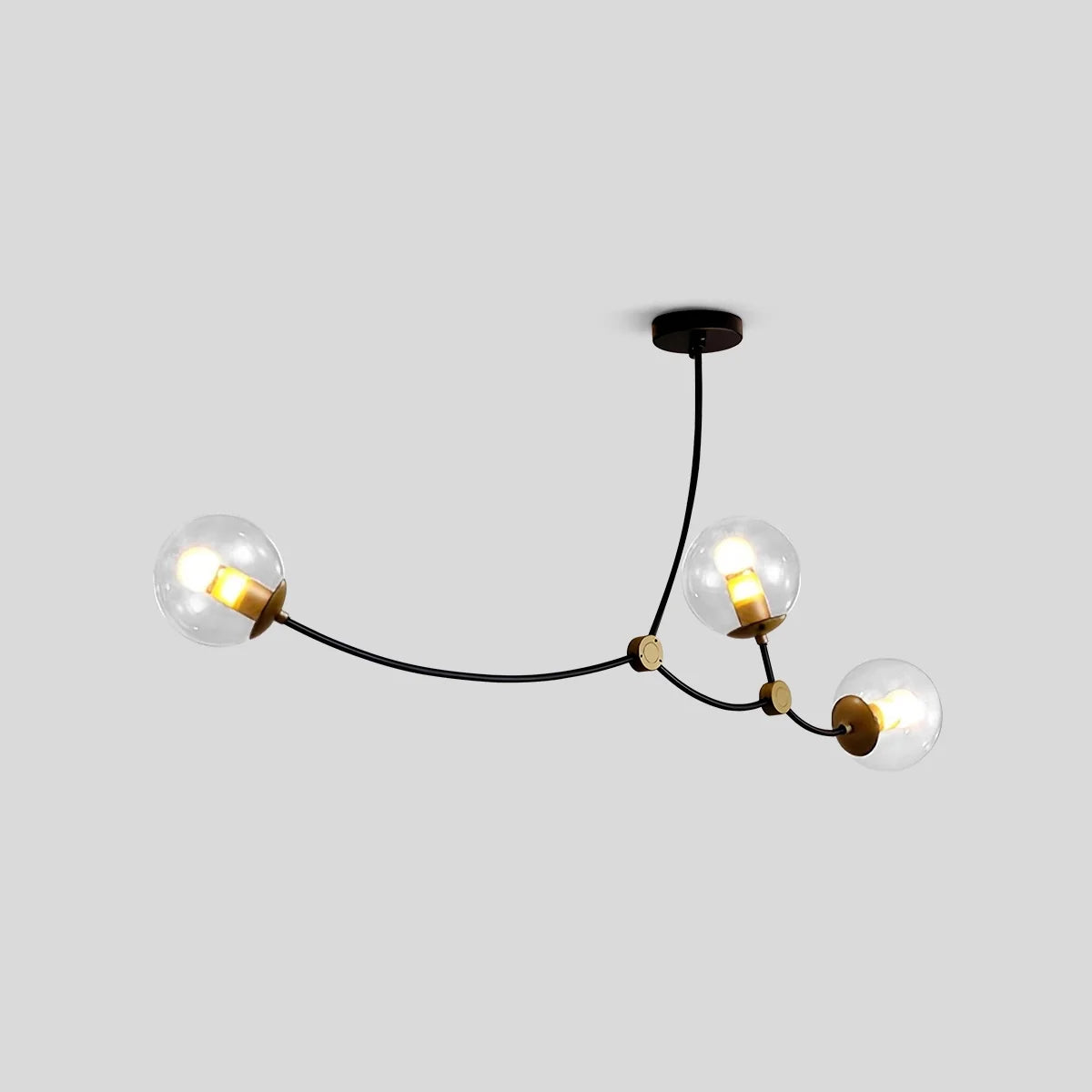 Minimalist Sputnik Globe Glass Chandelier