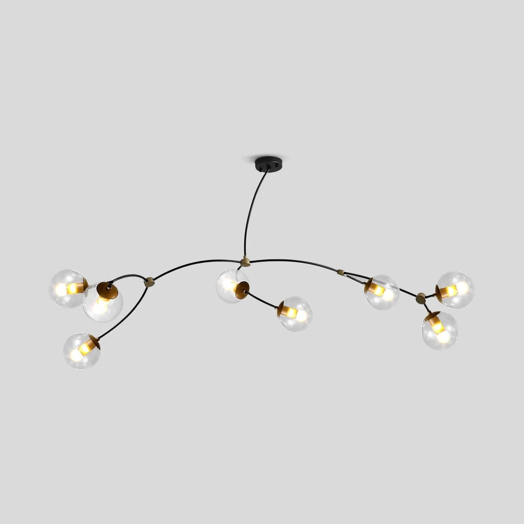 Minimalist Sputnik Globe Glass Chandelier