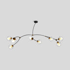 Minimalist Sputnik Globe Glass Chandelier