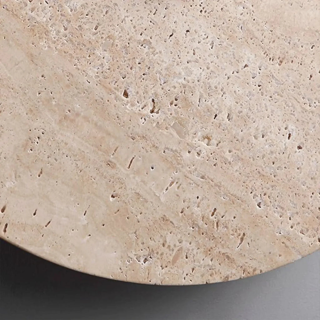 Travertine Disc Wall Lamp