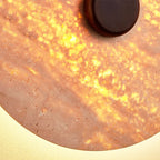 Travertine Disc Wall Lamp