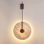 Travertine Disc Wall Lamp