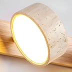 Travertine Duo Wood Wall Light