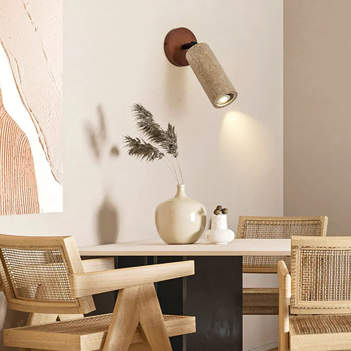 Travertine Mireille Wall Lamp