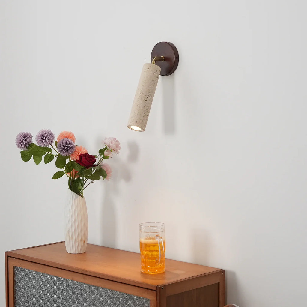 Travertine Mireille Wall Lamp