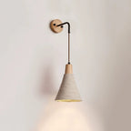 Cement Vintage Wood Wall Lamp