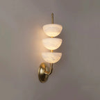Triple Luxury Alabaster Wall Sconce