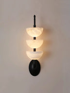Triple Luxury Alabaster Wall Sconce