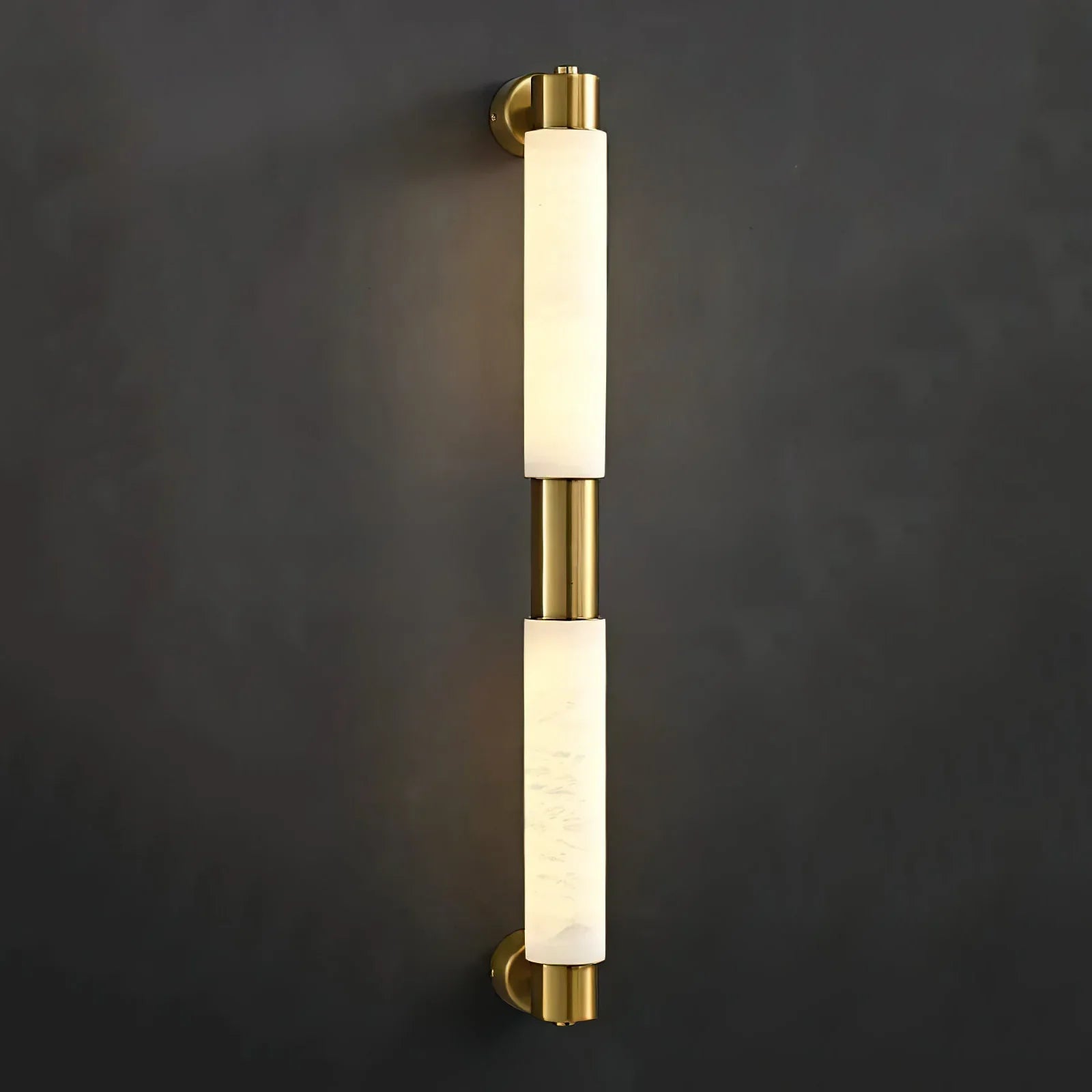 Tube Alabaster Cylinder Wall Lamp