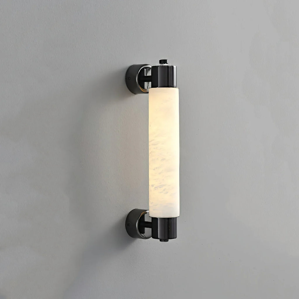 Tube Alabaster Cylinder Wall Lamp