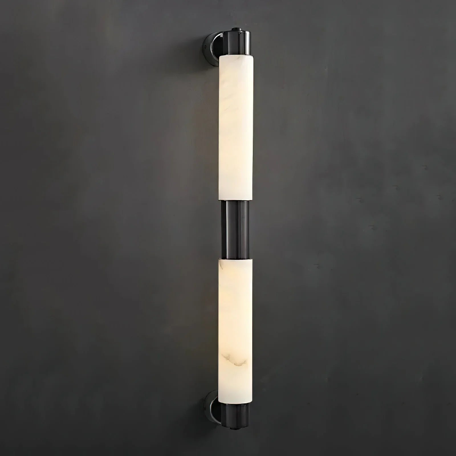 Tube Alabaster Cylinder Wall Lamp