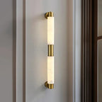 Tube Alabaster Cylinder Wall Lamp