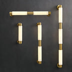 Tube Alabaster Cylinder Wall Lamp