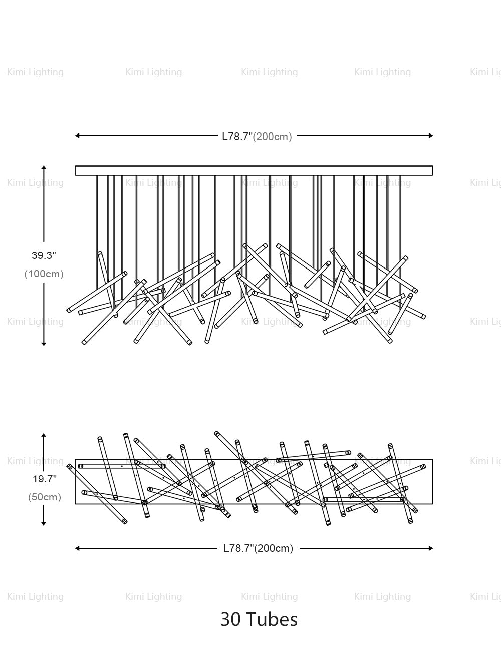 Modern Tube Pendant Light