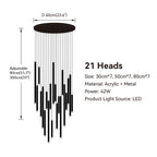 Modern Tube Suspension Pendant Light