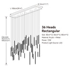 Modern Tube Suspension Pendant Light