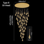 Luxury Water Drop Pendant Chandelier for Living Room