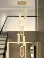 U-Shaped Pendant Crystal Chandelier