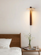 Umbrella Aura Arm Travertine Wall Lamp